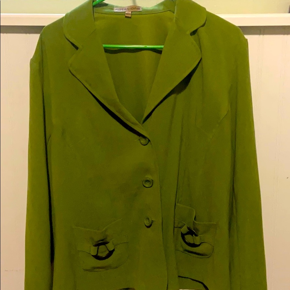 Green Notations blazer in size XL